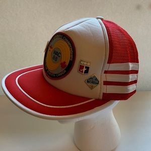 World Aerobatic Championships rare vintage 1988 3 three stripe baseball hat cap